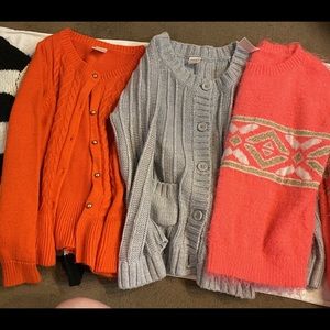 Girls sweater lot.